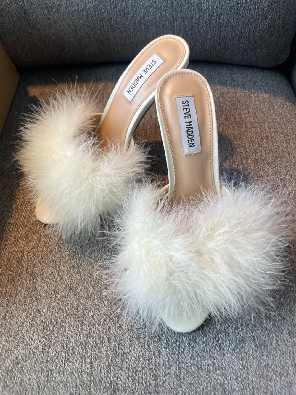 Steve Madden Fur Heels - Size 8 (BRAND NEW) - Picture 2 of 6